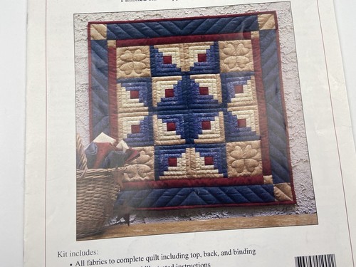log cabin star quilt pattern wall hanging wall quilt pattern only  - Picture 2 of 3