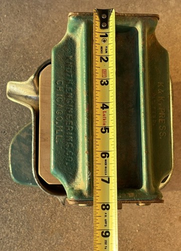 Vintage - K&K - Knuth Engineering Co. - Chicago, Illinois - Saftpresse - 17” x 10” x 8” - Bild 9 von 13