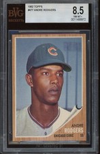 1962 Topps Baseball #477 Andre Rodgers BVG 8.5