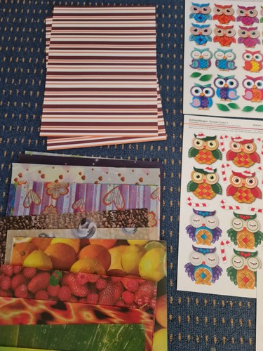 Bastelpaket, selbstklebende Bastelpapier (KONVOLUT) - Bild 4 von 6