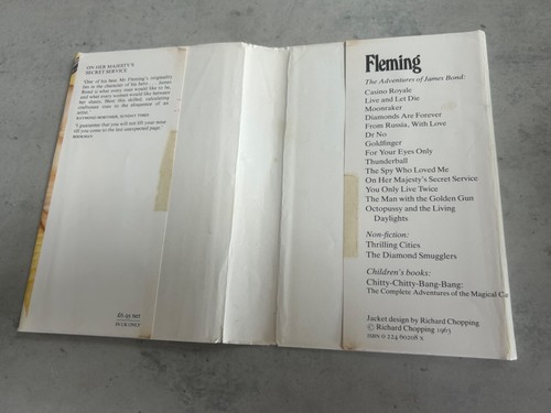 On Her Majesty's Secret Service Cape First EDITION 1983 Ian Fleming James Bond - Picture 5 of 14