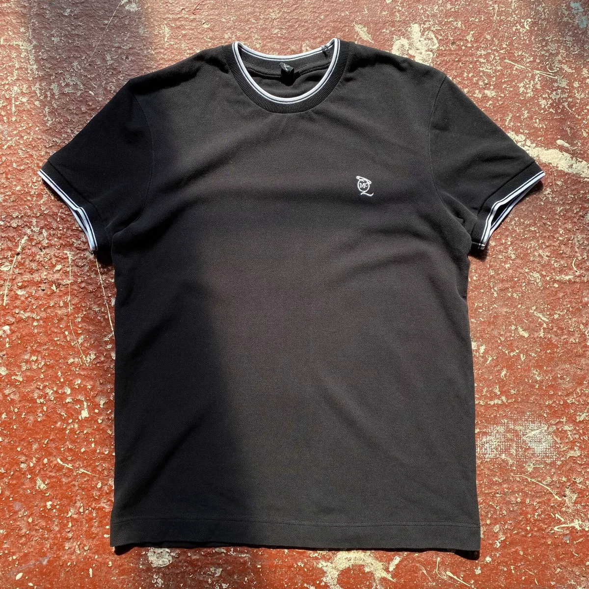 Mens Alexander Mcqueen MCQ Slim Fit T Shirt In Black Size Medium