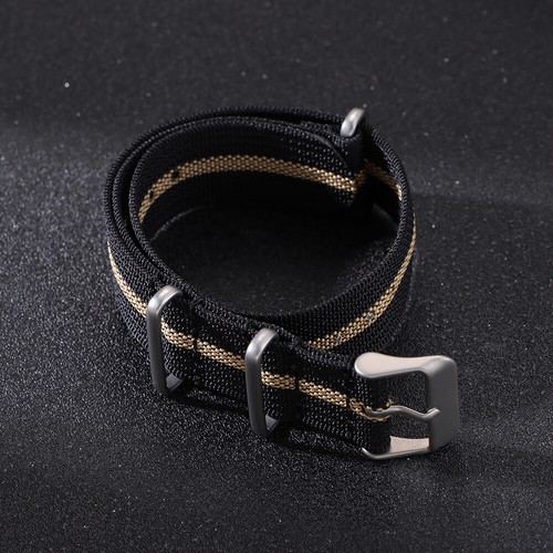 20mm 22mm Military Nylon Watch Strap Durable Watch Band Ribbed Breathable Nylon - Picture 16 of 22