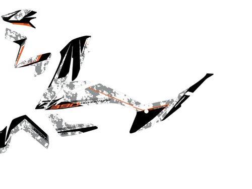 NEW Graphic kit for ktm 390 Adventure Graphic Decal Sticker Kit (CM-W) - Picture 4 of 8