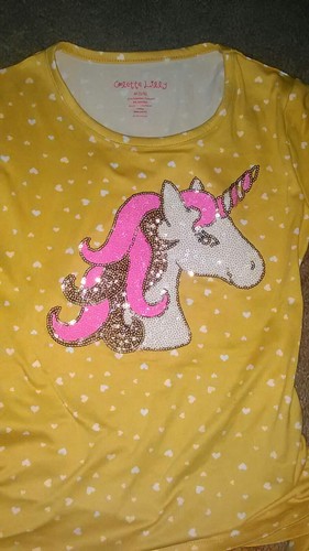 Toddler Girl Unicorn Long Sleeve Shirt Size M 5/6 * Brand New W/ Tags! - Picture 3 of 6