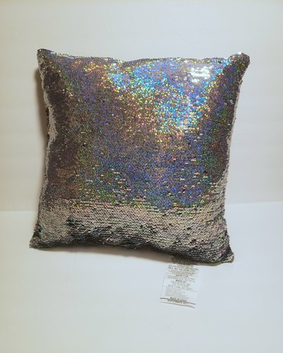 Magic Sequins Throw Decorative Pillow  17"x17" - Picture 2 of 5