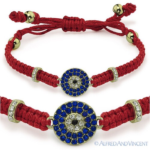 Pulsera de surfista macramé nazar turco judío hamsa cábala griego macramé mal de ojo - Imagen 2 de 5