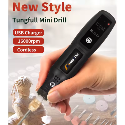 USB Engraving Tool Dremel Tool Cordless Drill Rotary Mini Wireless Electric - Picture 2 of 6