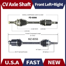 Surtrack Pair FRONT LEFT+RIGHT CV Axle Shaft For 98-03 Escort MT ZX2 Cool Coupe
