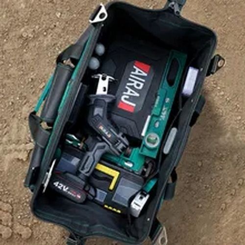 AIRAJ 2023 New Tool Bag with Reflective Strip 1680D Oxford Cloth Electrician Bag - Picture 7 of 18