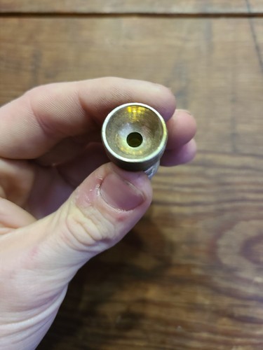 Small Bore Trombone Backbore Vintage Professional Trombone Mouthpiece Etched "M" - Picture 8 of 9