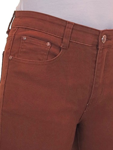 Womens Soft Touch Stretch Denim Jeans High Waist Solid Colour 10-22 - Picture 48 of 70