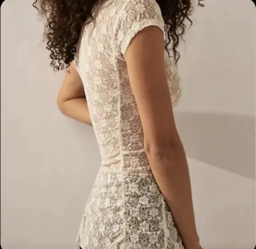 Free People Intimate Keep It Simple Top mit Spitze/Rüschung, Gr. XS - Bild 2 von 13