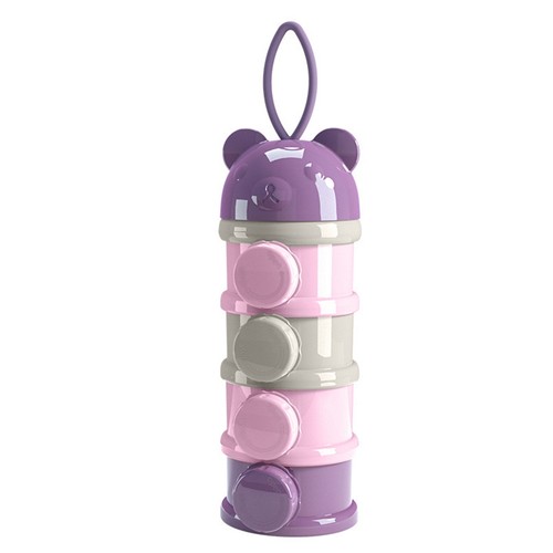 Baby Formula Dispenser 4 Layers Stackable Milk Powder Dispenser Container - Picture 8 of 12