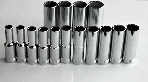 Craftsman 1/2in. Drive Socket Set 12 point Deep and Stand. SAE/ Metric - Choose - Picture 1 of 6