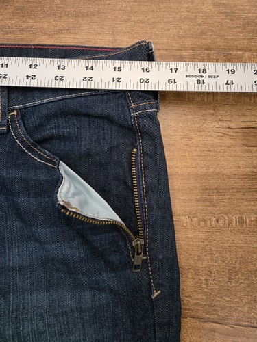 Old Navy The Flirt Jeans Women 8 Stretch Straight Leg Zip Pockets Denim NWOT - Foto 6 di 16