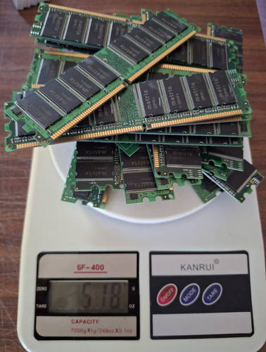 RAM Scarto Recupero Metalli Preziosi RAM per Recupero Oro 500G RAM Stock 500G - Afbeelding 1 van 3