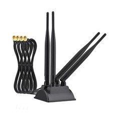 Dual Band WiFi Antenna 2.4GHz 5GHz 4 RP-SMA Connector for PC Desktop Computer