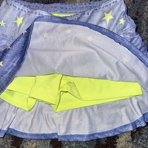 Lucky In Love All Stars Multi-color Girl’s Tennis Pickleball Skirt Sz Small 7/8 - 第 4/5 張圖片