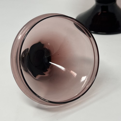 Vintage Empoli Amethyst Zirkuszelt Apotheker Süßigkeiten Schüssel 9,5 Zoll - Bild 9 von 14