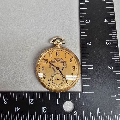 1924 Waltham Colonial B Thin 12s 14K Gold Filled Pocket Watch 17j A.W.W.CO - Picture 9 of 9