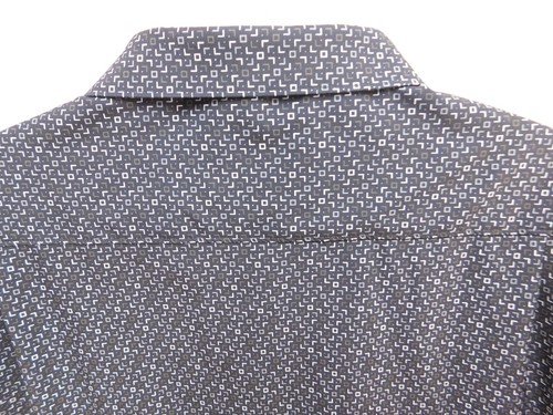 7 Diamond Shirt Men's Black Geometric Button Up Short Sleeve 4 Way Stretch - Picture 11 of 18