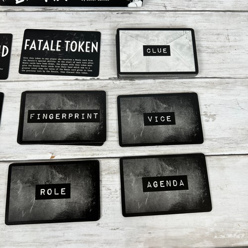 The Big Fix Noir Card Game Lexor Games Kickstarter Table Top Game Used Opened - Picture 6 of 15