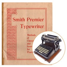 Smith Premier No. 1 Typewriter Instruction Manual User Repro Antique Direction thumbnail