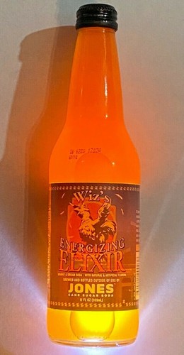 NEW UNOPENED FINAL FANTASY XV WIZ'S ENERGIZING ELIXIR JONES GLASS SODA BOTTLE - Bild 1 von 3