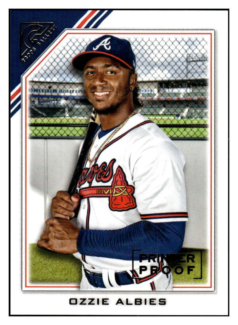 OZZIE ALBIES 2022 Topps Gallery Printer Proof #14 MLB Braves  ID:48293