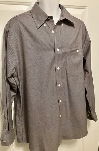 Men’s Orvis Long Sleeve Black White Check Shirt Size XL Button Up - Picture 3 of 5