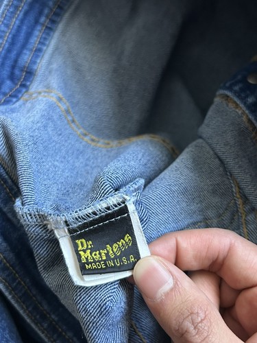 Vintage 90s Youth Girls Dr Martens Denim Jacket Size XL - Picture 6 of 10