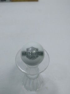 Harley-Davidson-Black-Bar-amp-Shield-On-White-1-Inch-Marble-Shooter