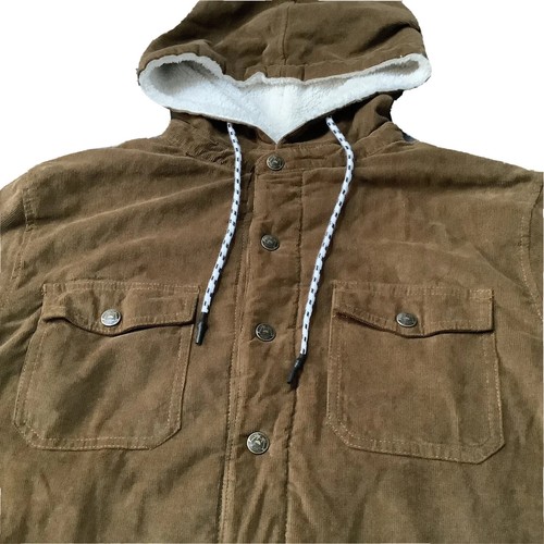 Mens M Iconic Soul Forever Summer Brown Corduroy Padded Jacket Outdoor Trucker - Picture 7 of 21