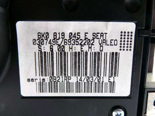 Seat Cordoba 6K Ibiza Heating Regulation Control Panel Heating a/C 6K0819045E - Picture 4 of 4