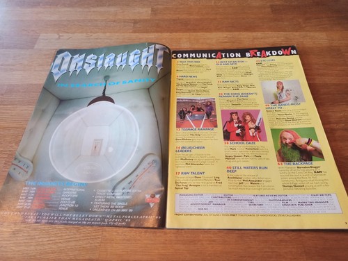 Raw rock music magazine - # 18 May 3-16 1989 The Grip Mudhoney Kingdom Come - Picture 2 of 2