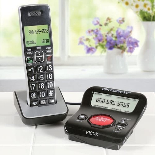 Bloqueur d'appels CPR V100K pour téléphones fixes - Arrêtez tous les appels nuisibles indésirables - Photo 5/7