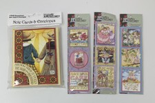 Mary Engelbreit 3 Packs Dimensional Stickers  1 Pack Dimensional Note Card Lot