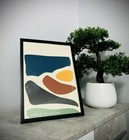 A4 Black Wood Slim Frame Landscape -Slogan (Wondering The Wilderness) - Outdoor