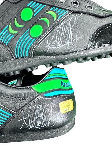 PANTOFOLA D’ORO SCARPINI PANTOFOLA D ORO AUTOGRAFATI DA ROGER MILLA NO MAGLIA MATCH WORN