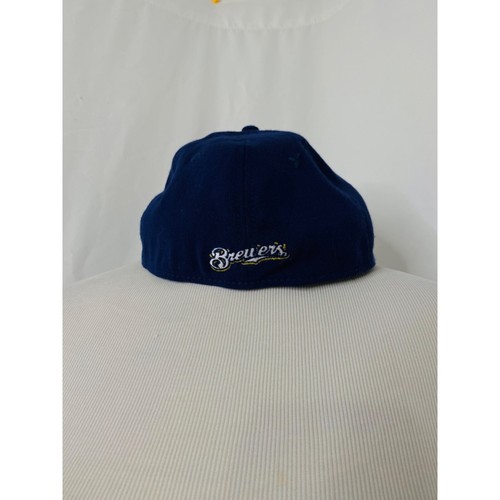 Milwaukee Brewers Adult Medium to Large Hat New Era Blue MLB Embroidered - Picture 3 of 10