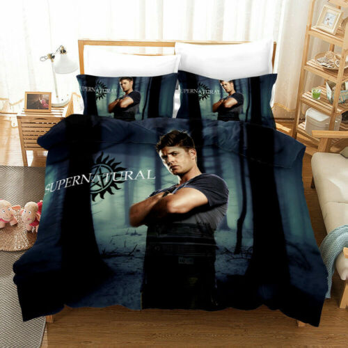 Supernatural 3D Bedding Set 2/3Pcs Duvet Cover & Pillowcase(s) Gift &1 - Picture 3 of 24