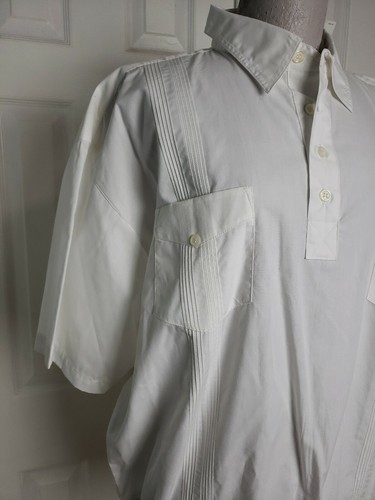 Gentlemans taglia Large L bianco cocktail elastico in vita con polsini Cabana Oak Creek - Foto 2 di 12