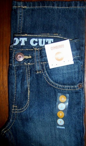 Jeans Set Bootcut 2pc Gymboree White V neck Sweater Vest Boy size 5 New - Picture 2 of 3