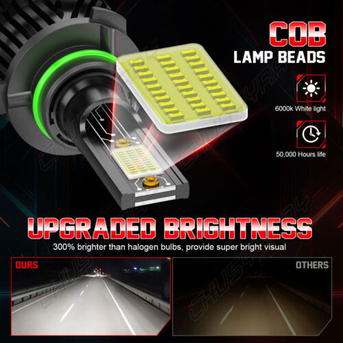 9005 9006 LED Headlight Bulbs Kit FOR Toyota Corolla Sedan 4-Door 1.8L 1993-2013 - Bild 3 von 11