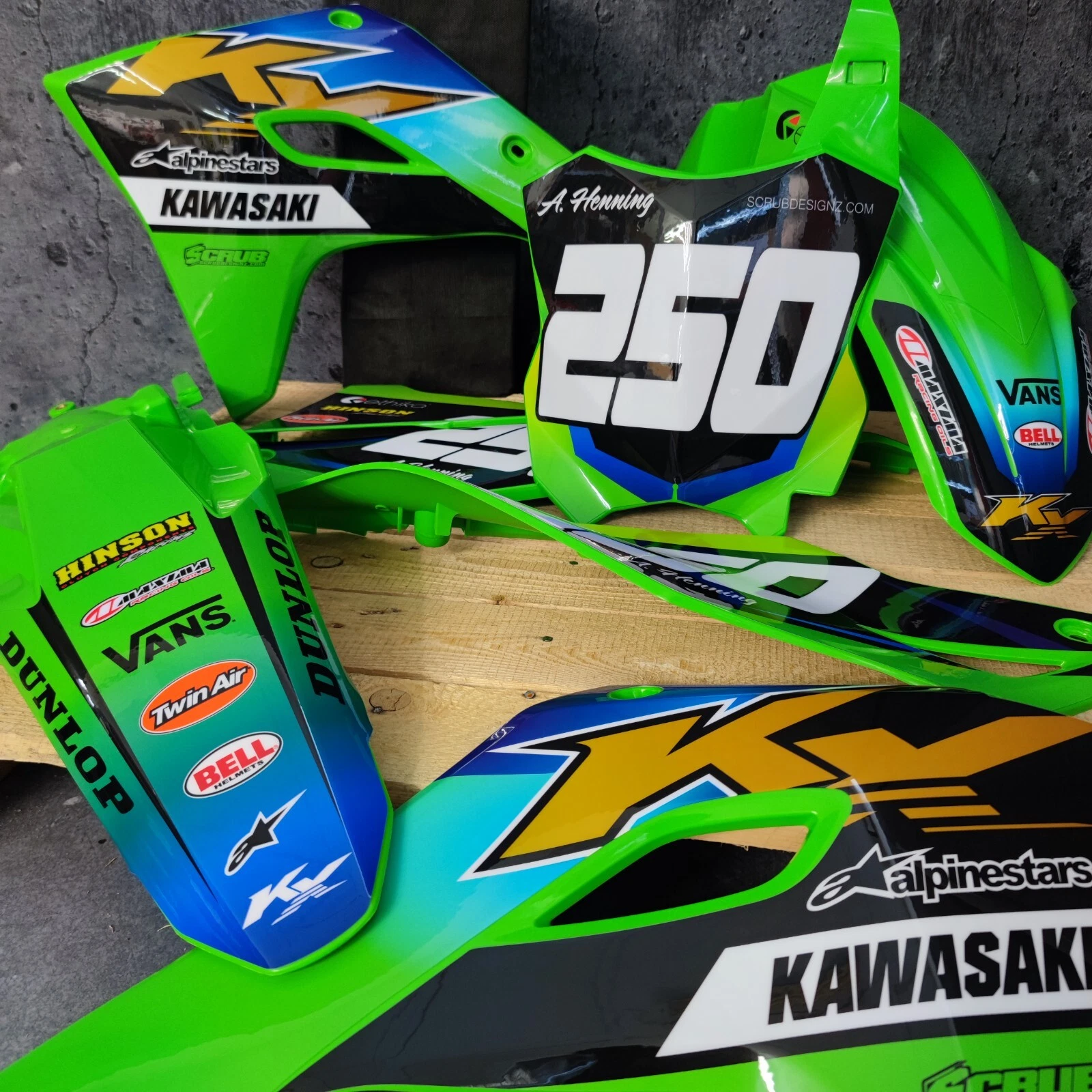 Plastics + Graphics Kawasaki KX450 2024-2026 KX250 2025-2026 KXF 