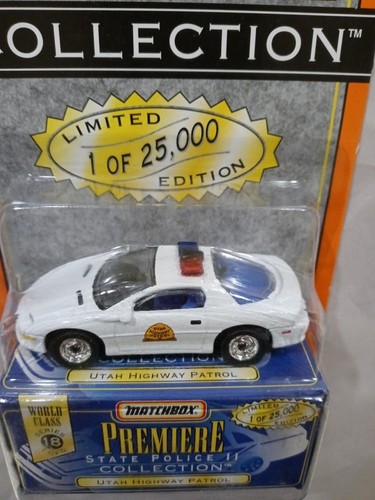 1/64 Chevy Camaro 1992 * Matchbox Premiere 1:64 * Utah Highway Patrol Police - Picture 2 of 5