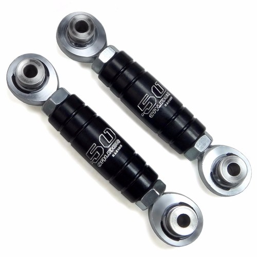 RZR XP1000 TURBO Billet Sway Bar End Links Chromoly Heim Joints USA Made BLACK - Picture 2 of 10