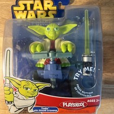 Star Wars Jedi Force Yoda Playskool Action Figure 2004 6" Swamp Stomper