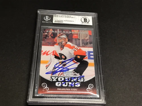 Sergei Bobrovsky Signed 2010-11 Upper Deck Young Guns RC #240 Auto Beckett COA B